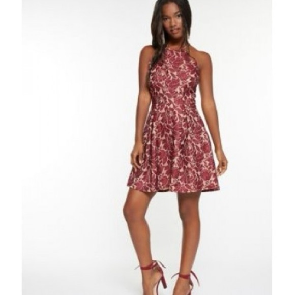 Charlotte Russe NWOT dress burgundy - Picture 3 of 7